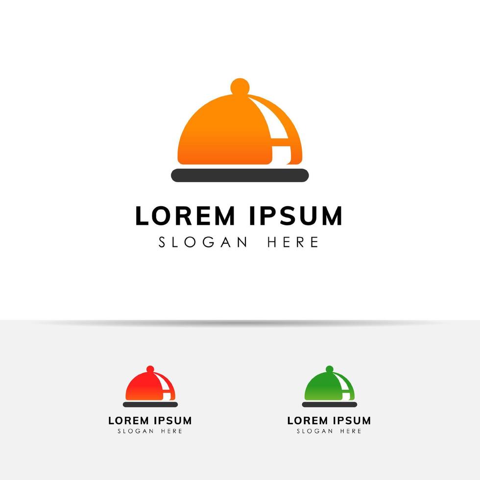 Cover food plate restaurant icon design vector