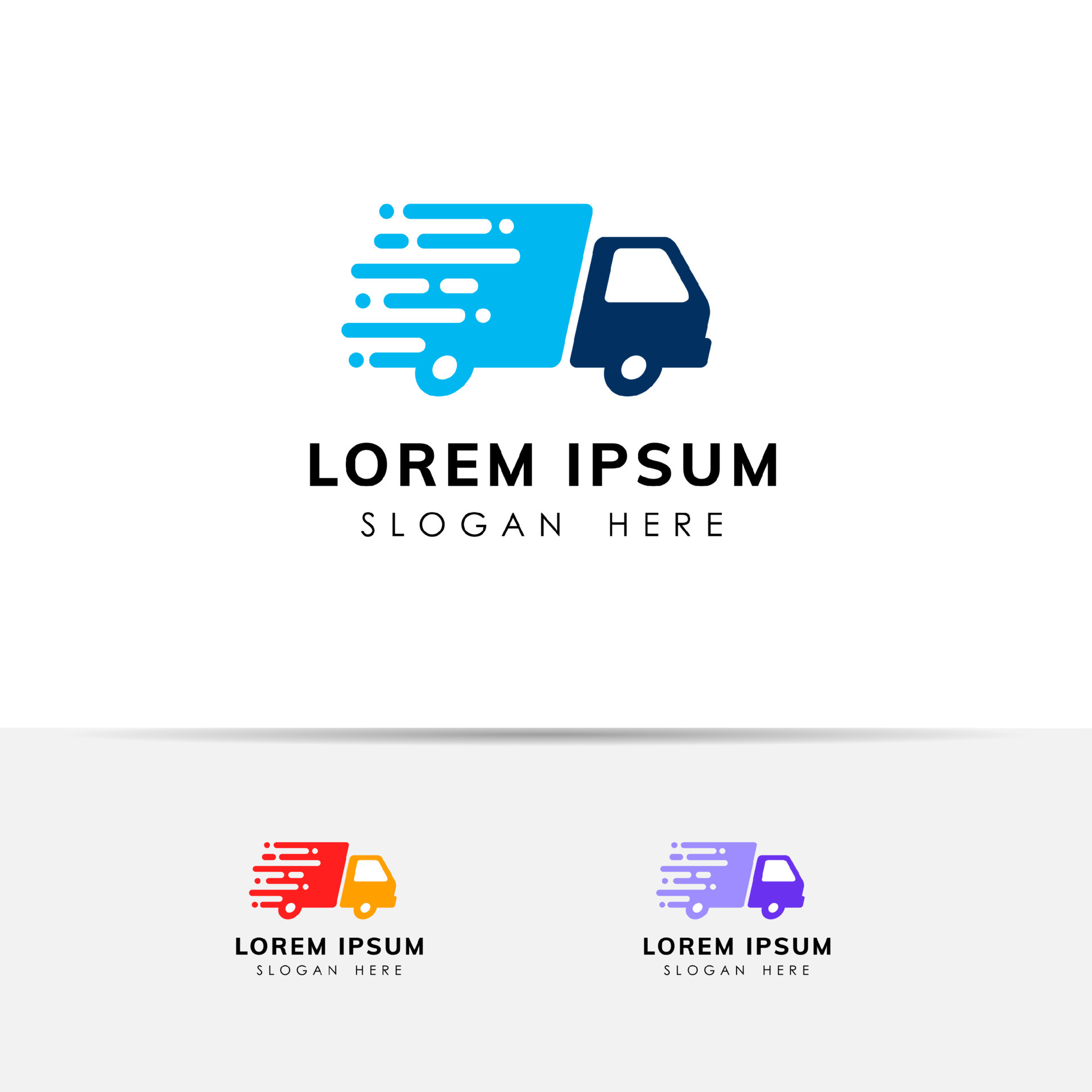 fast delivery services logo design. courier logo design template icon ...