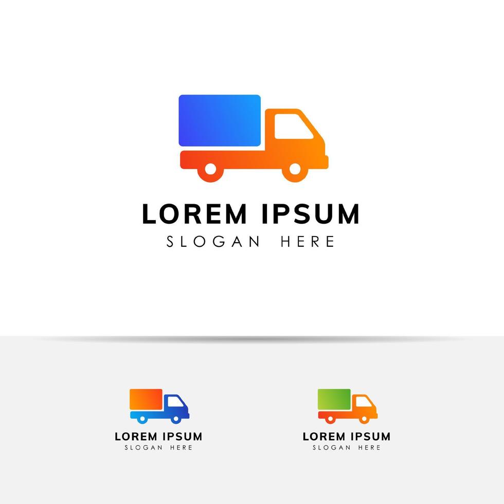 courier logo design template. shipment logo design icon vector illustration