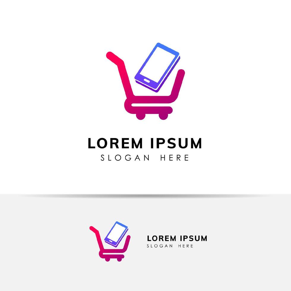 phone shop logo design template. gadget shop logo design vector