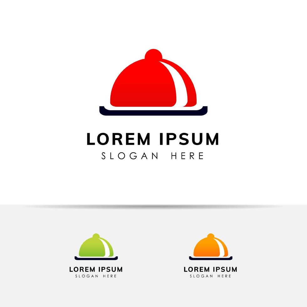 Movable food cover design icon symbol template. vector