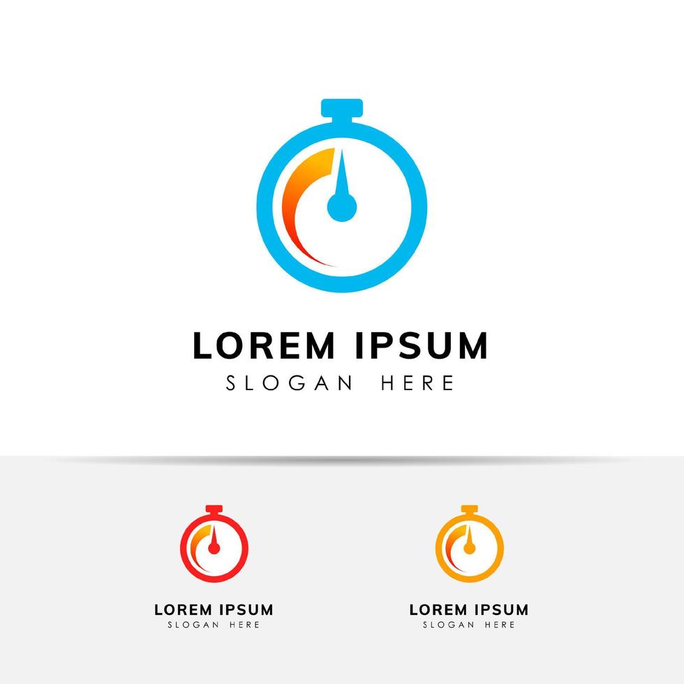 fast time icon vector in minimalist style. stopwatch icon design