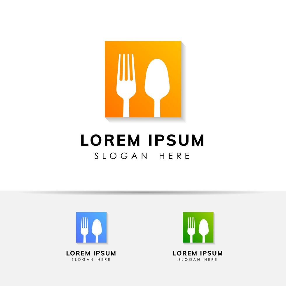 plantilla de diseño de logotipo de restaurante. elemento de diseño de signo de icono de restaurante vector