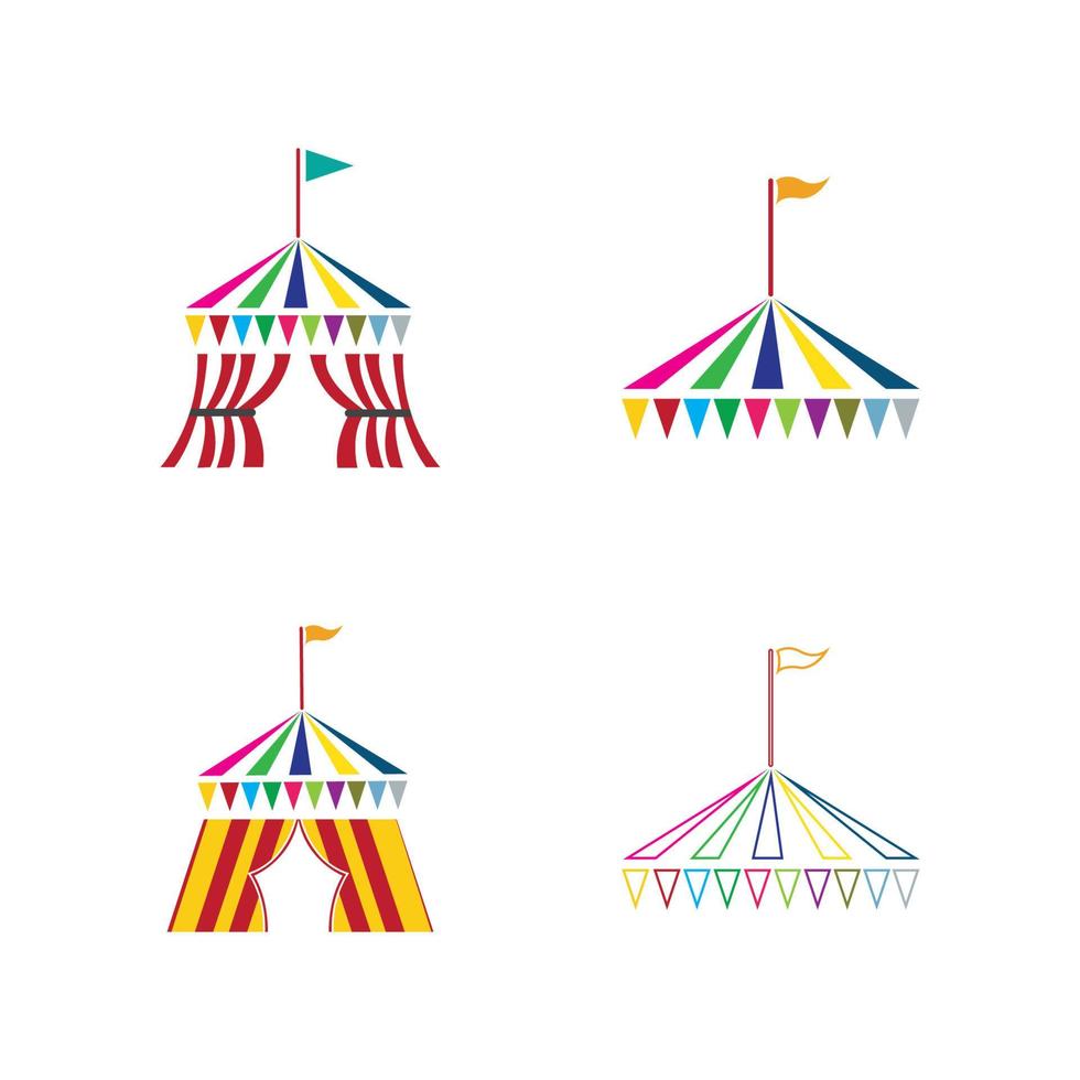 diseño de ilustración de vector de circo