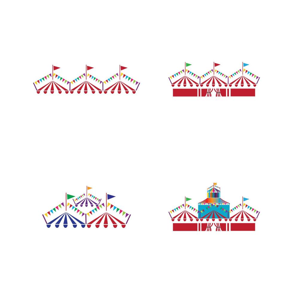 diseño de ilustración de vector de circo