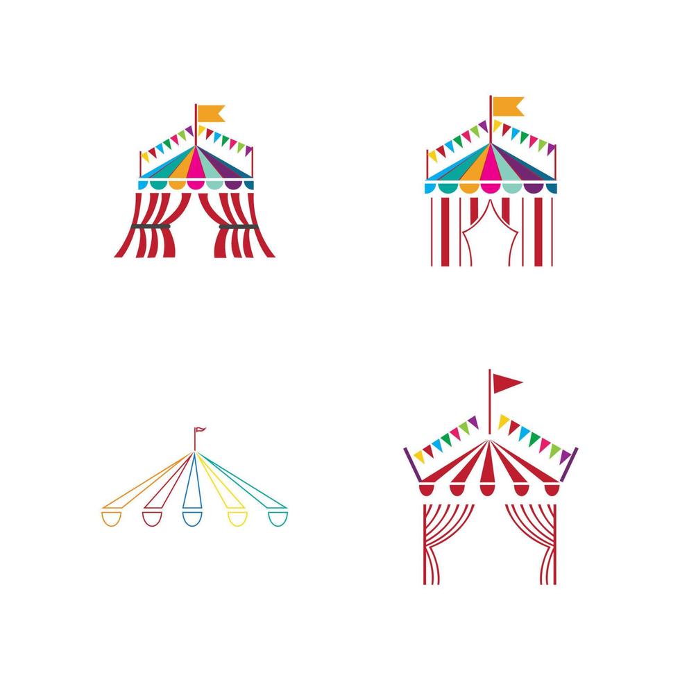 diseño de ilustración de vector de circo