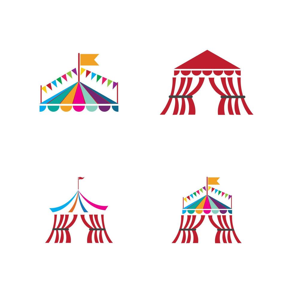 diseño de ilustración de vector de circo