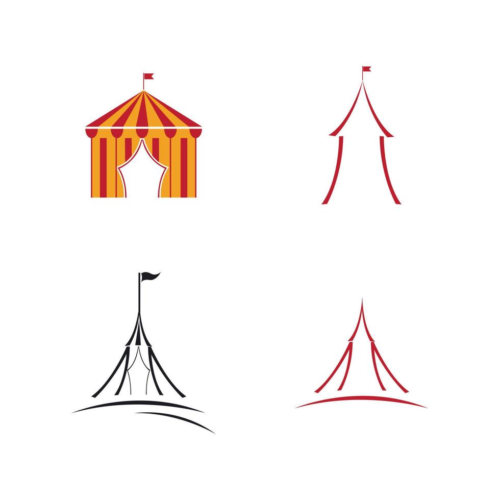 diseño de ilustración de vector de circo