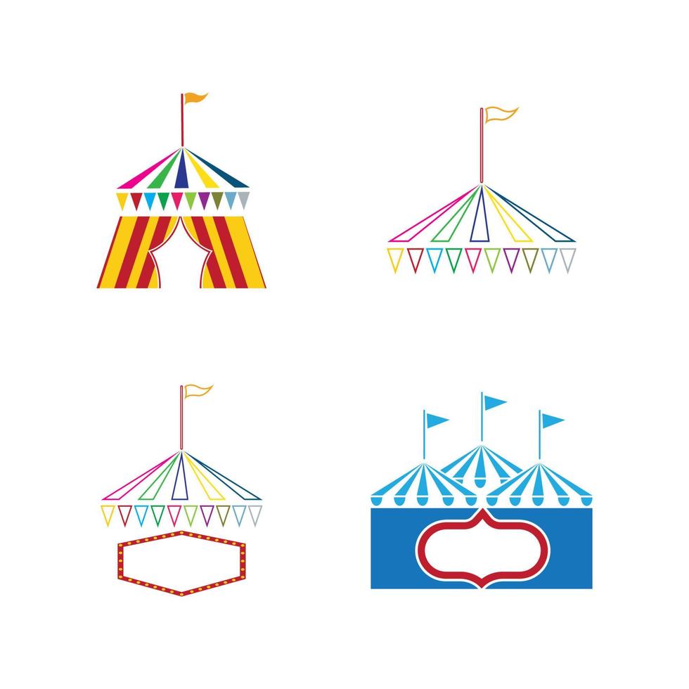 diseño de ilustración de vector de circo