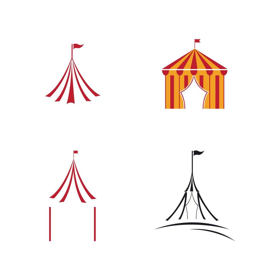 diseño de ilustración de vector de circo