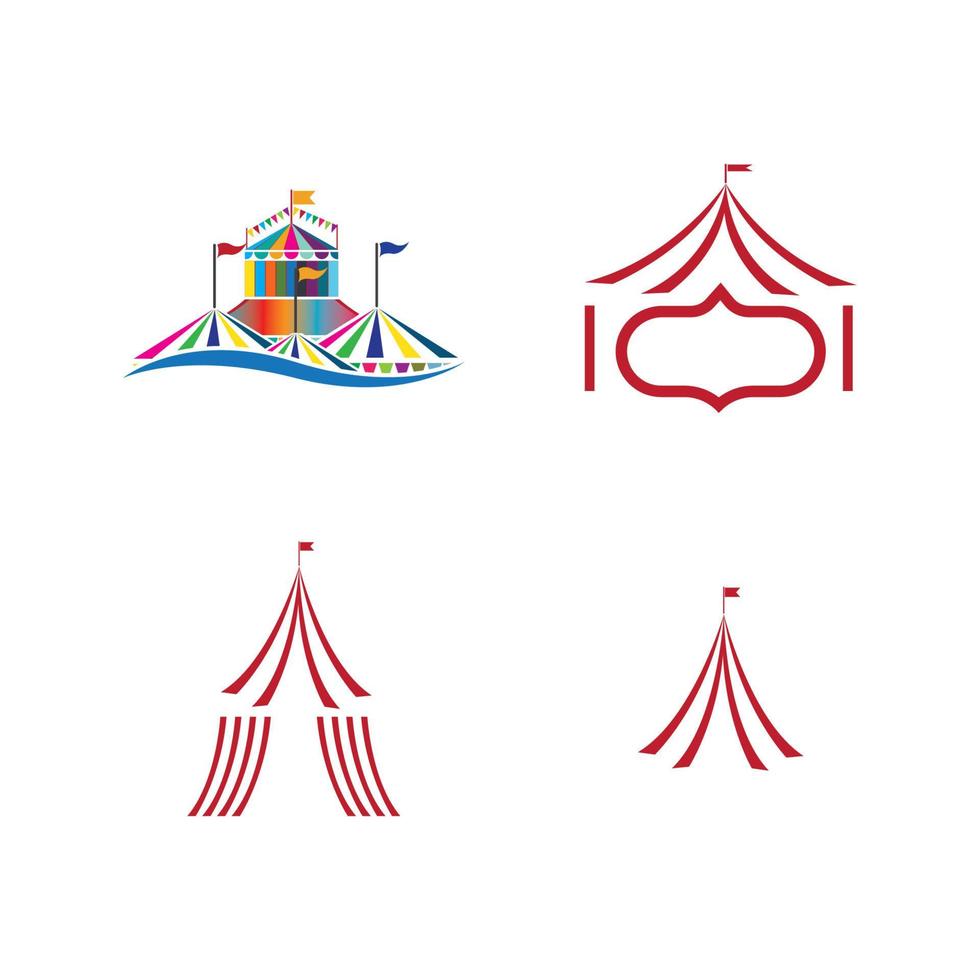 diseño de ilustración de vector de circo