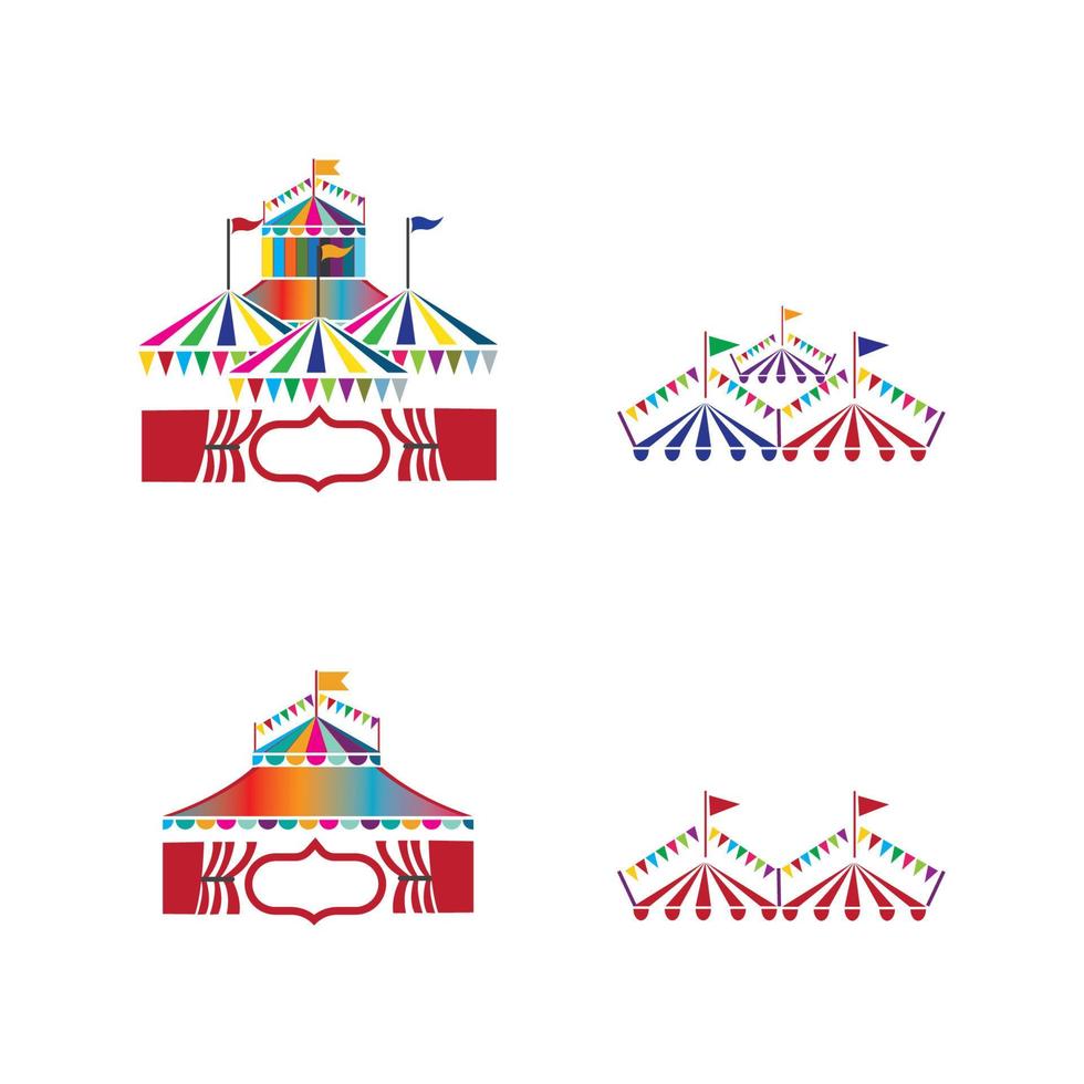 diseño de ilustración de vector de circo