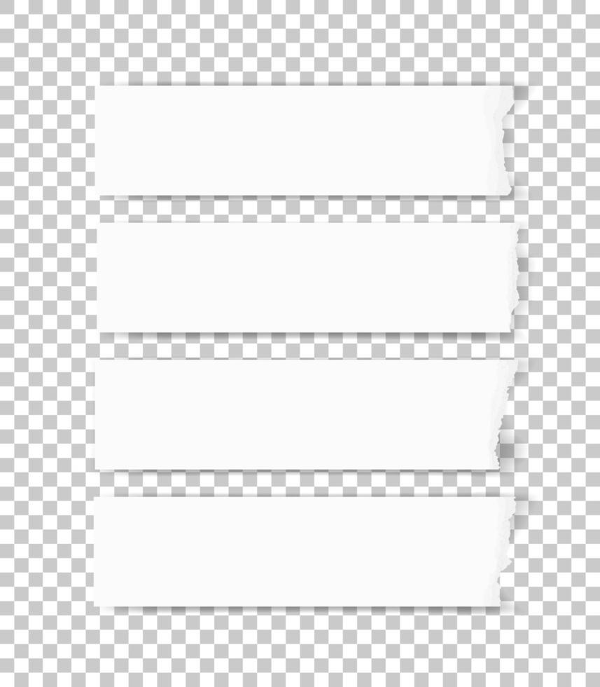 Ripped paper texture. Torn paper edges background. White paper for banner tag background. Vector. vector