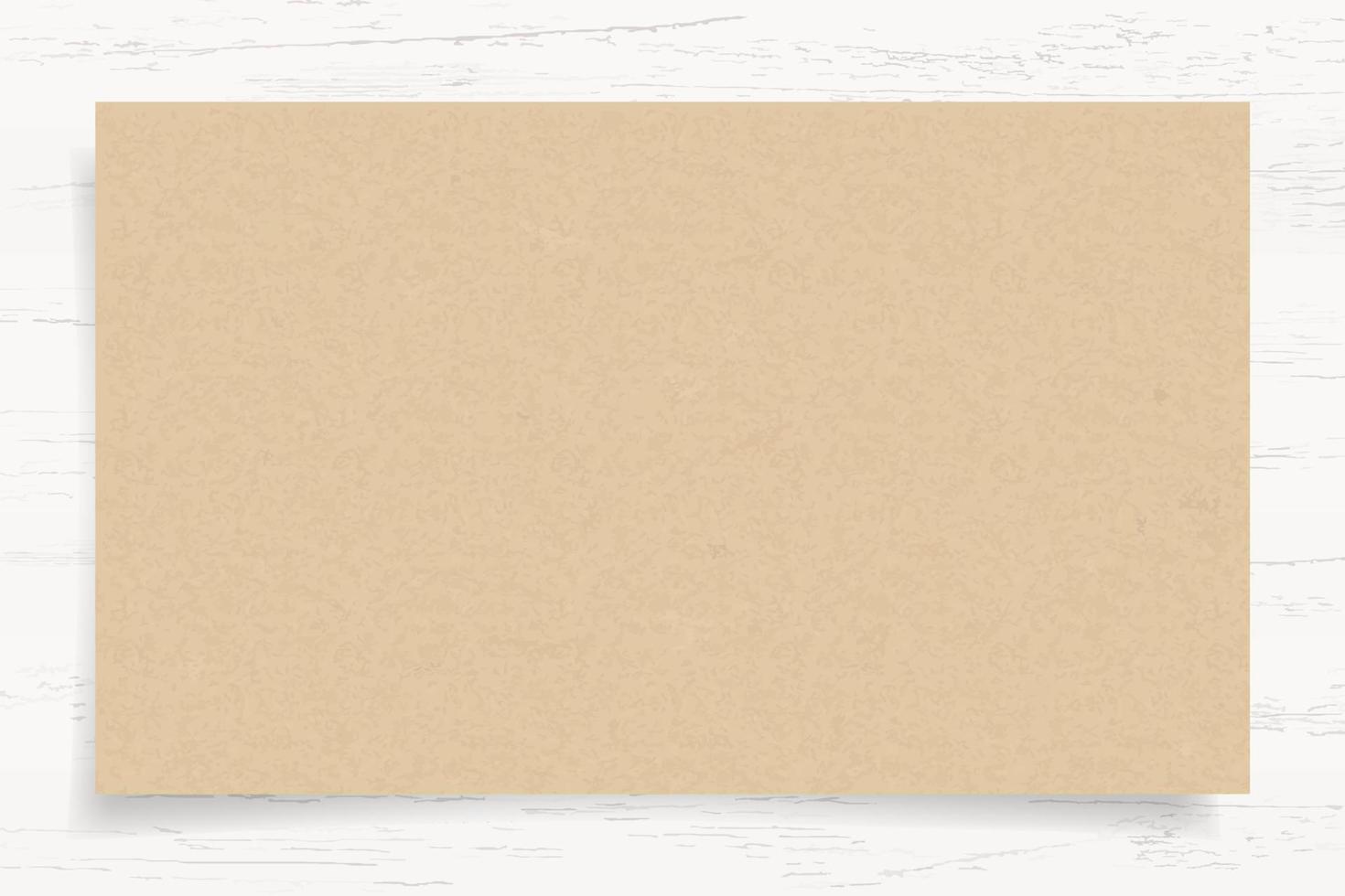 Brown paper texture on white wood background. Vector. vector