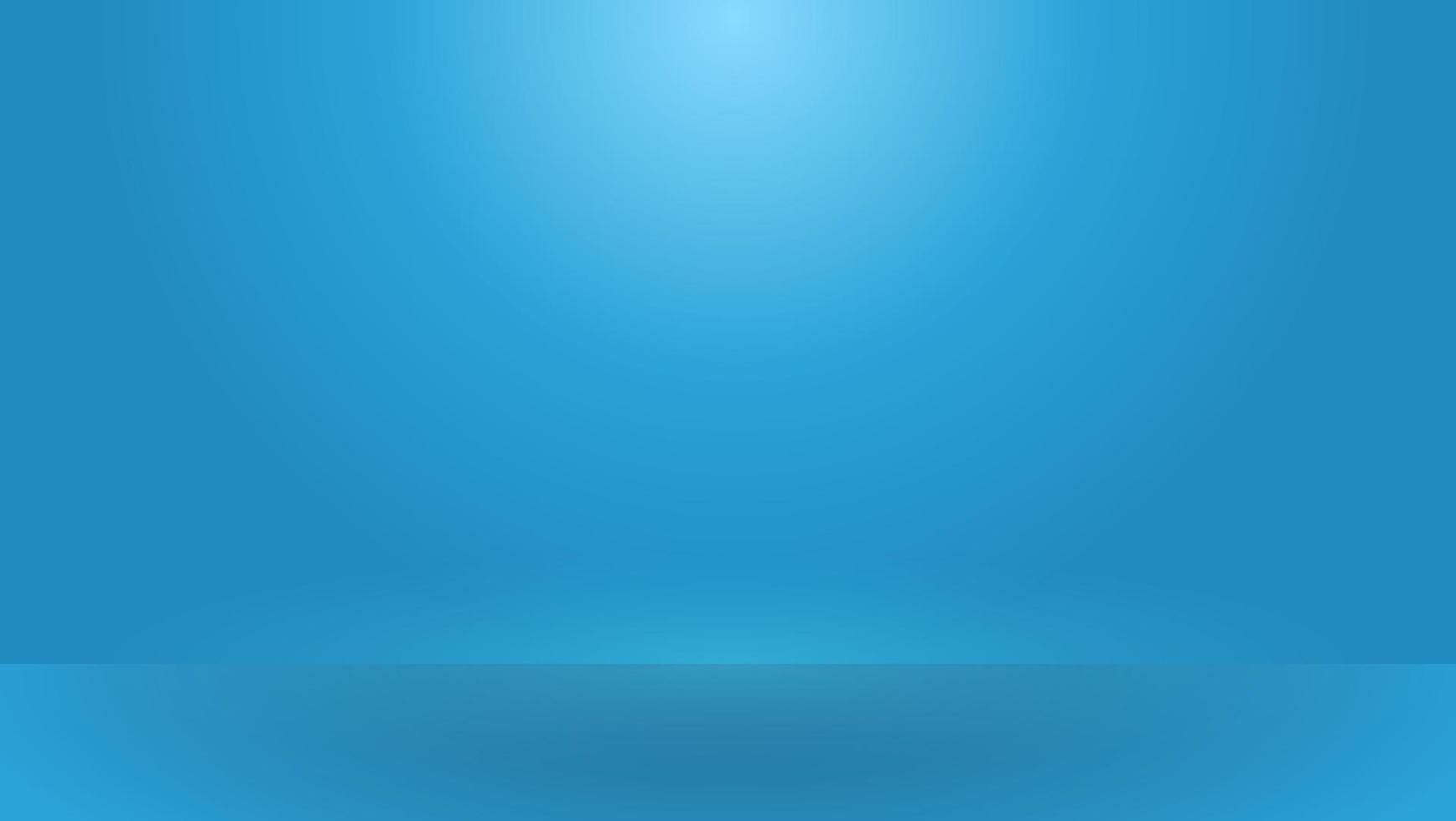 Minimal Blank Empty Blue Room Studio Spotlight Template vector