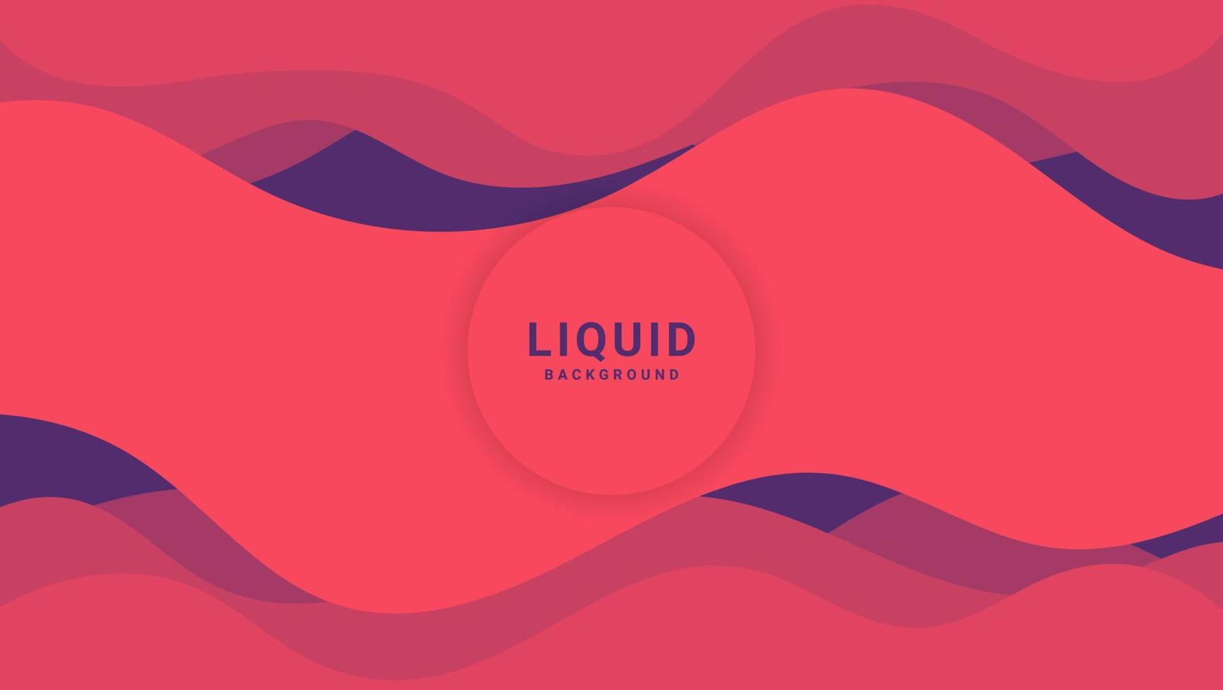 Fondo de onda que fluye líquido rosa mínimo abstracto. bueno para banner, marco o plantilla de movimiento vector