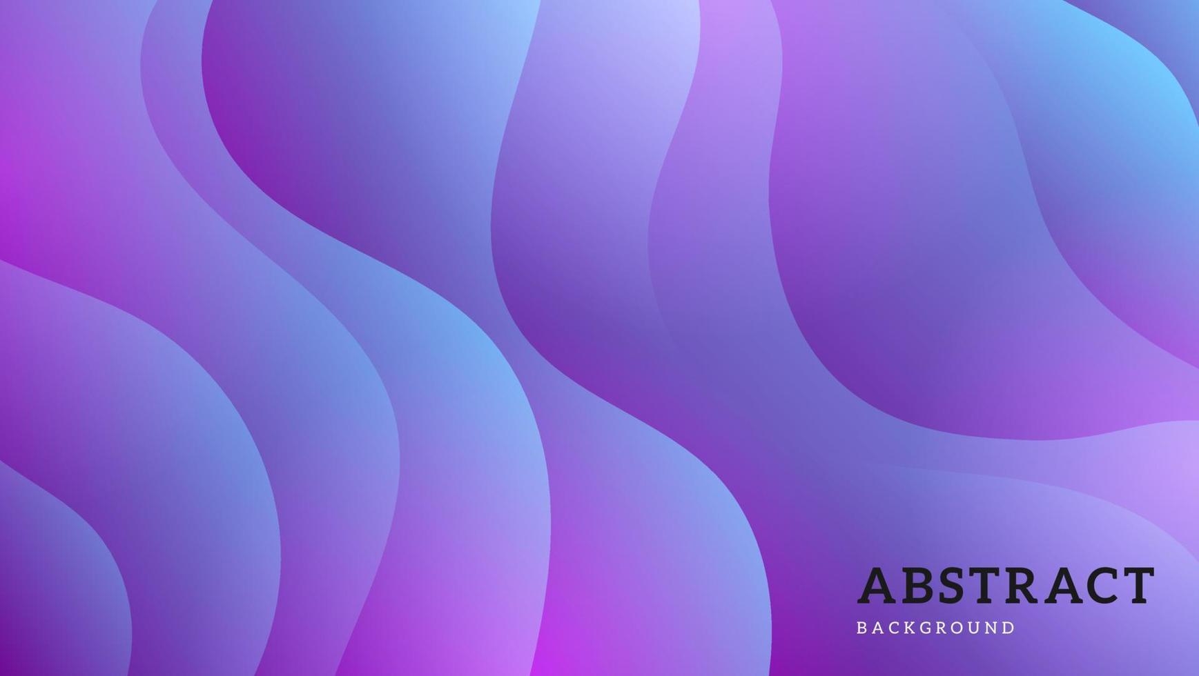 Modern Abstract Minimal Gradient Blue Purple Liquid Wave Background vector