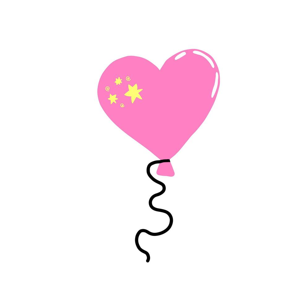 verdieping Bier steno Cute balloon cartoon vector illustration. Hand drawn for birthday party  surprise. Pastel celebration graphics. 3988177 Vector Art at Vecteezy