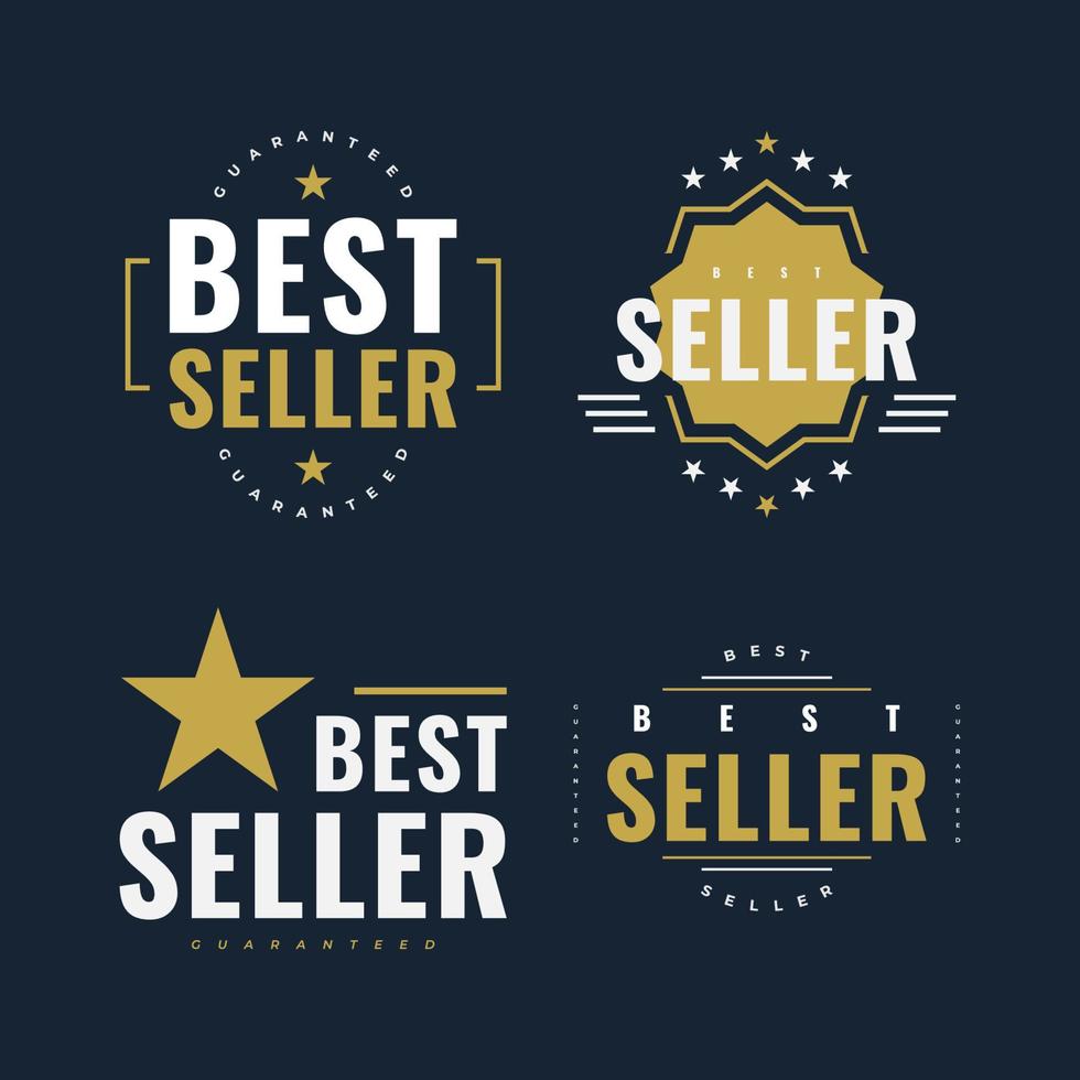 Best Seller Badge Design with Retro Style. Certified product. Quality Badge or Emblem vector