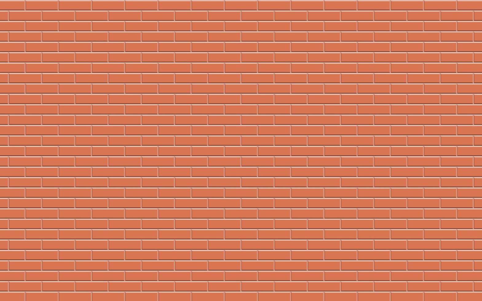 Red brick wall texture background vector