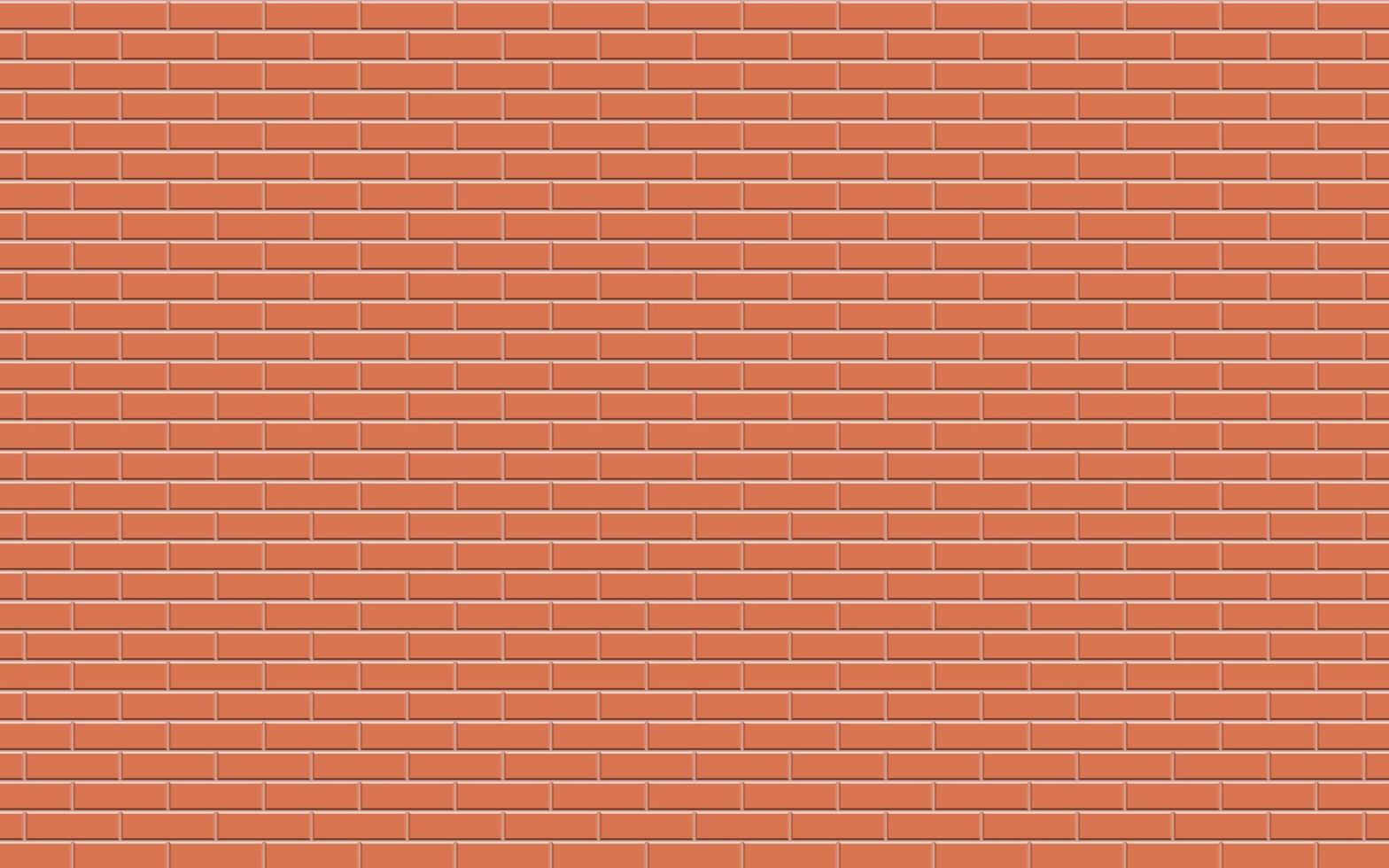 Red brick wall texture background vector