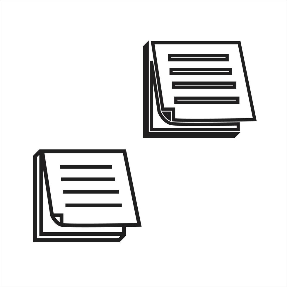 Note pad icon vector