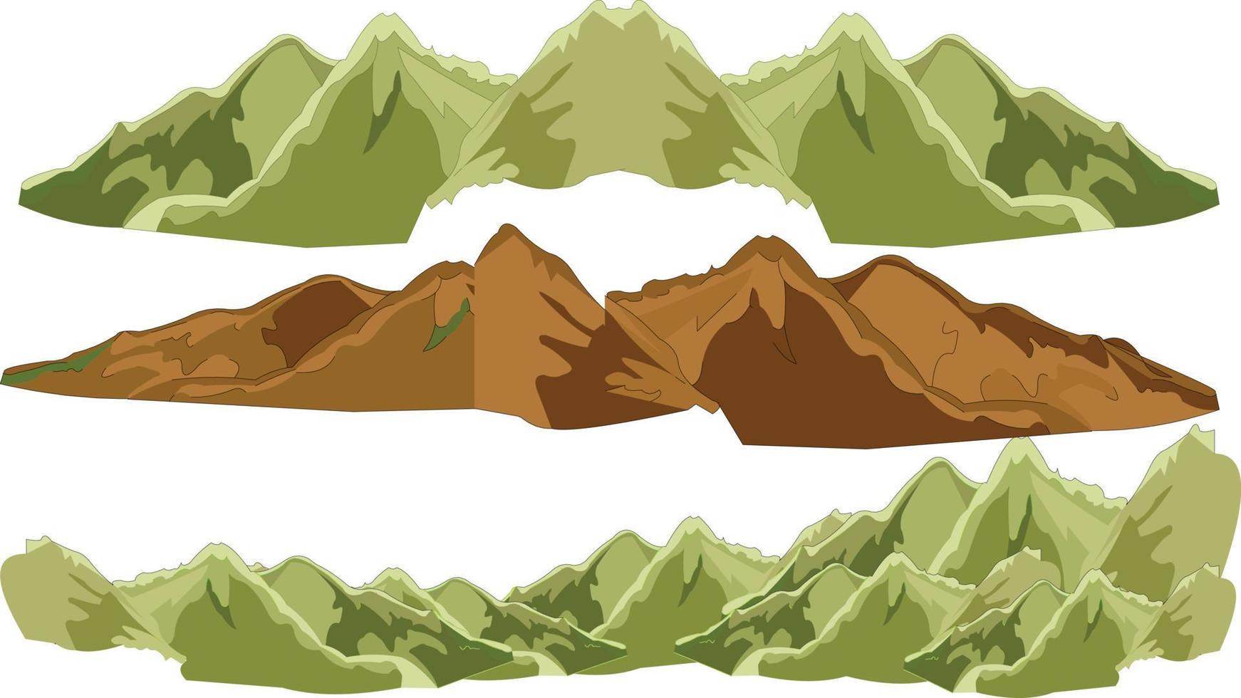 Ilustración de arte vectorial de montañas vector