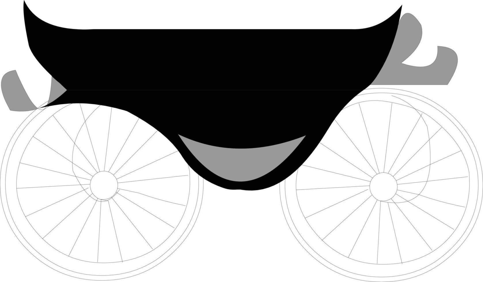 Royal carriage vector illustration art