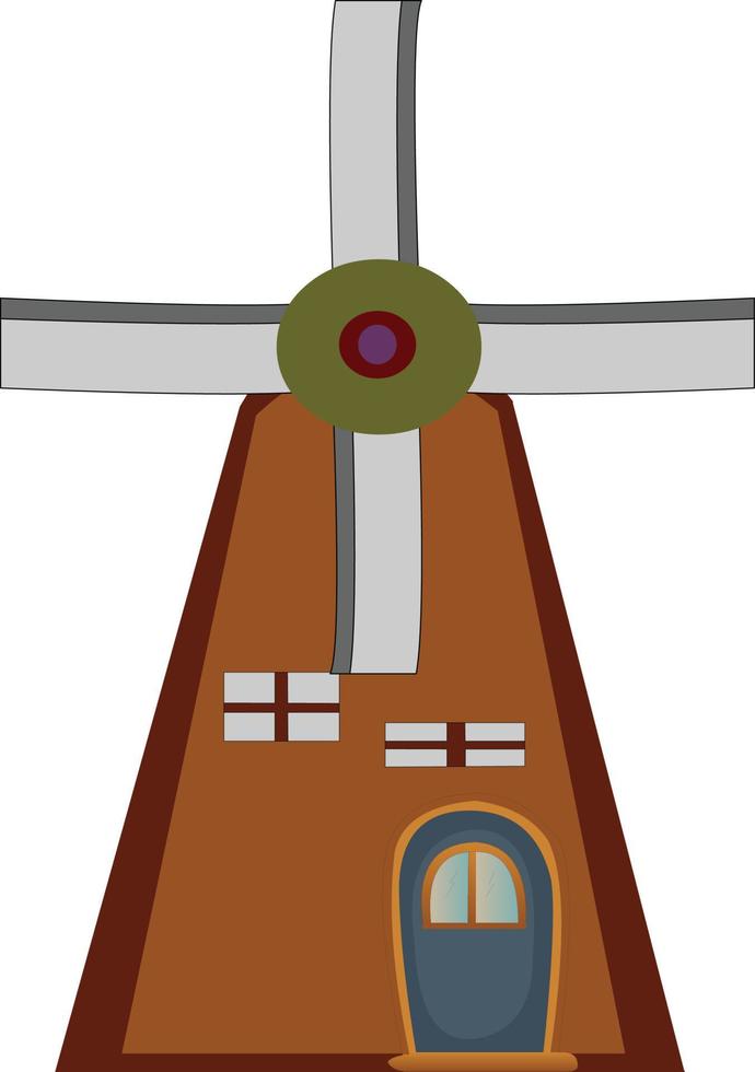 Windmill icon vector artwork illustration