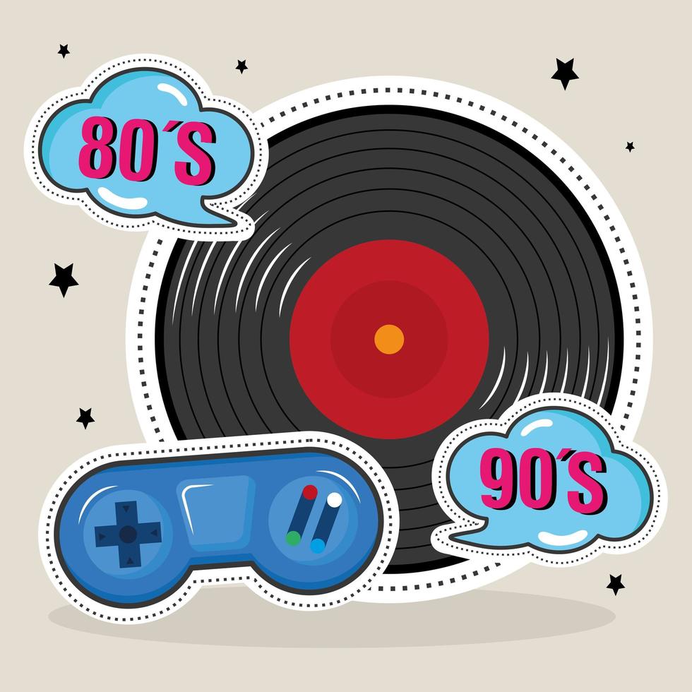 old years patches vector