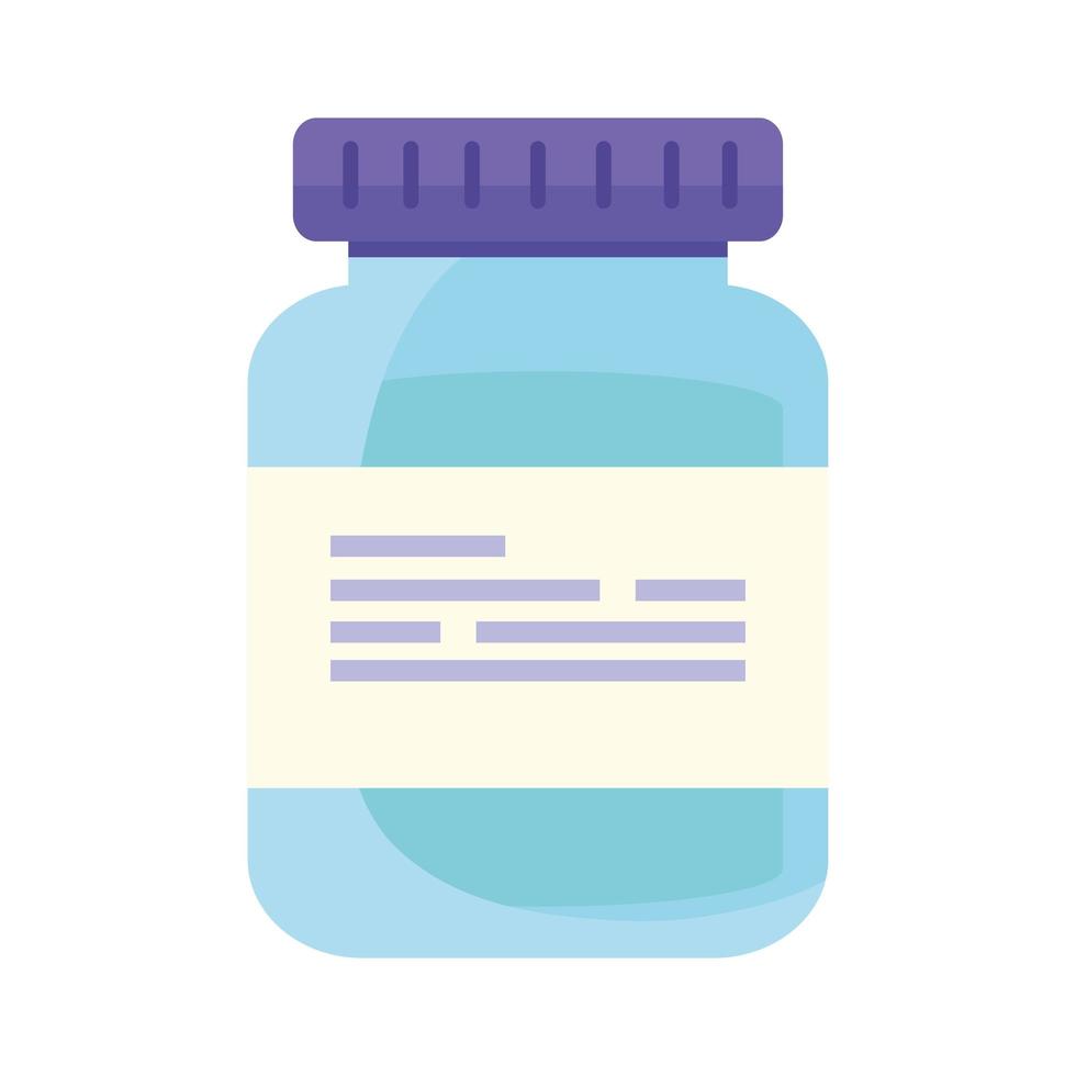 bottle medicine drugs isolated icon vector