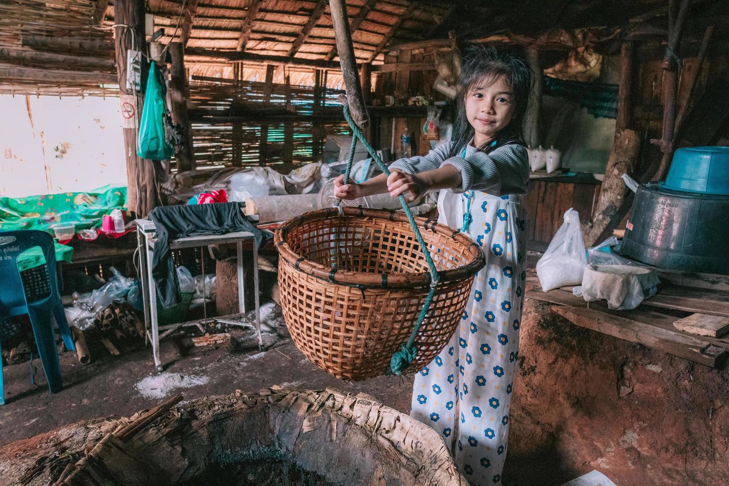 little girl at Salt pond photo