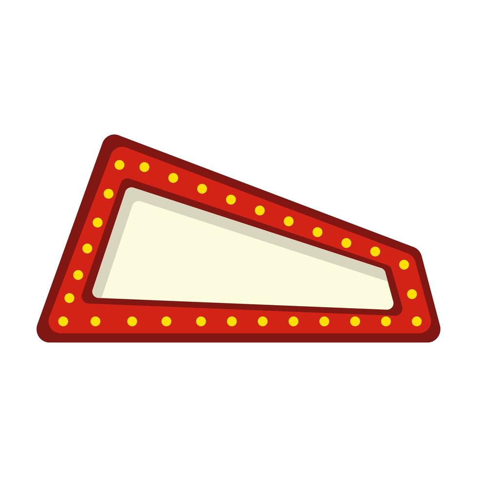 triangle bulb sign vector