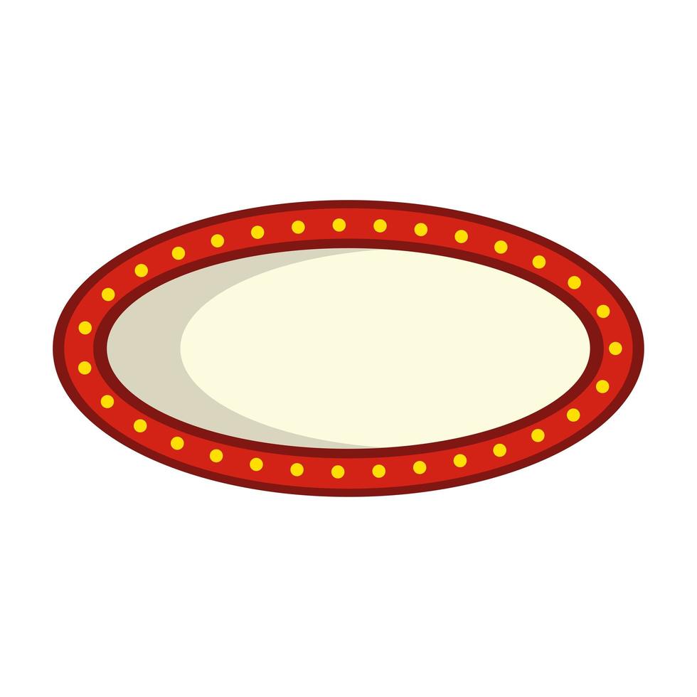 circle bulb sign vector