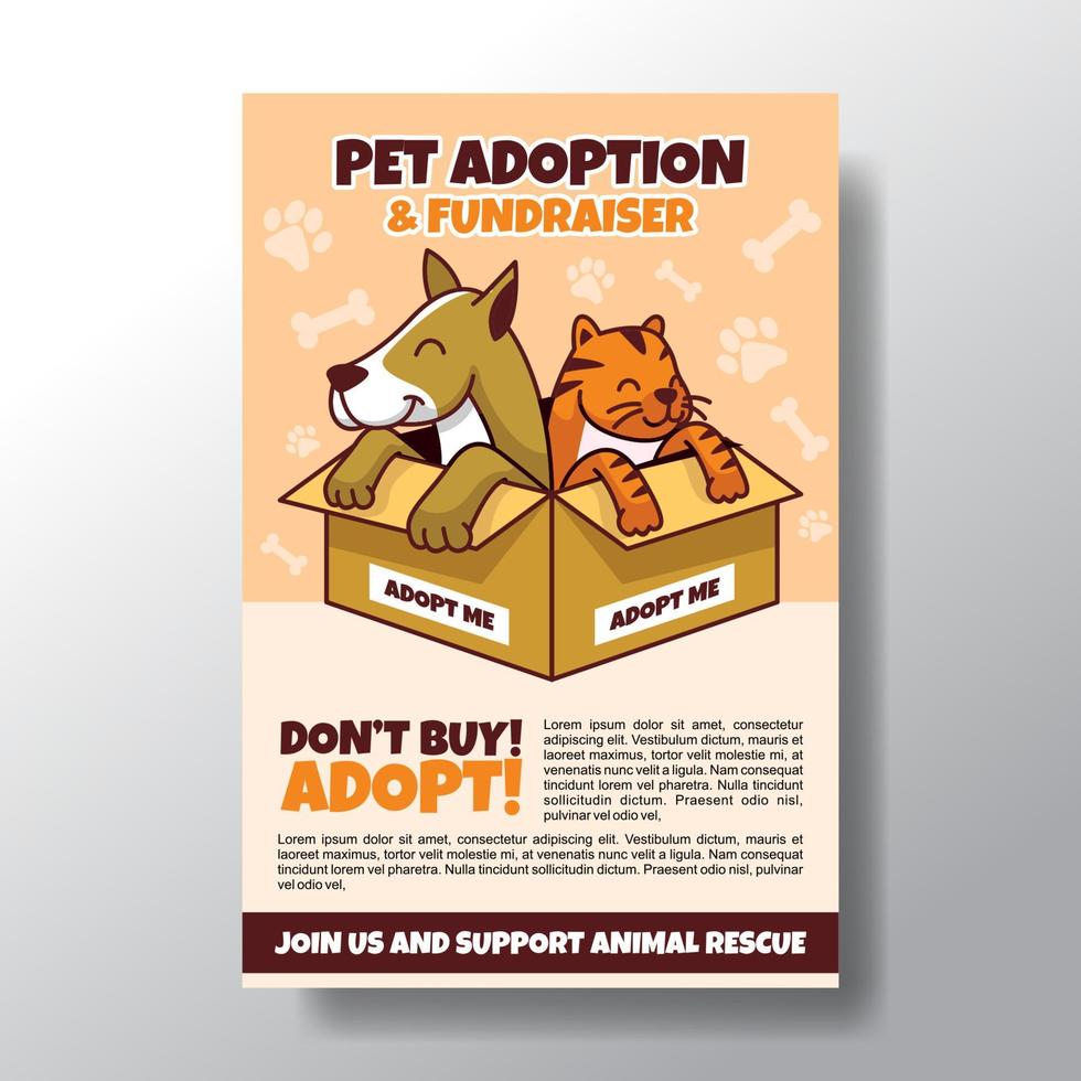 Keep Calm and Adopt Pet Poster vector
