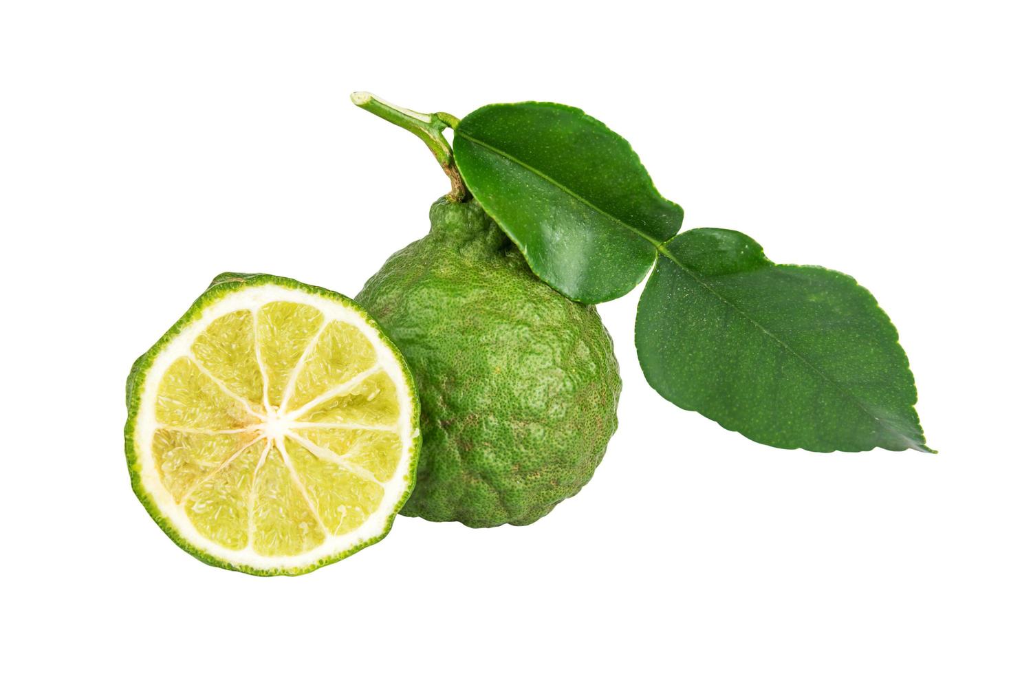 Bergamot isolated on white background photo