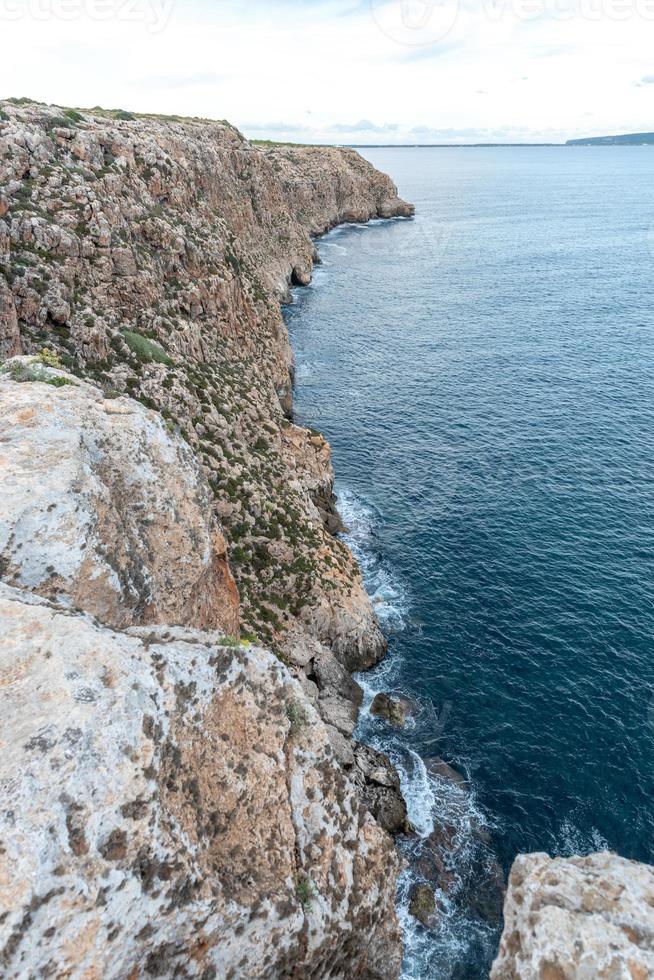 Coast in Formentera island in Balearic Islands in Spain photo