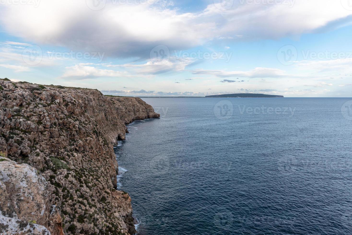 Coast in Formentera island in Balearic Islands in Spain photo