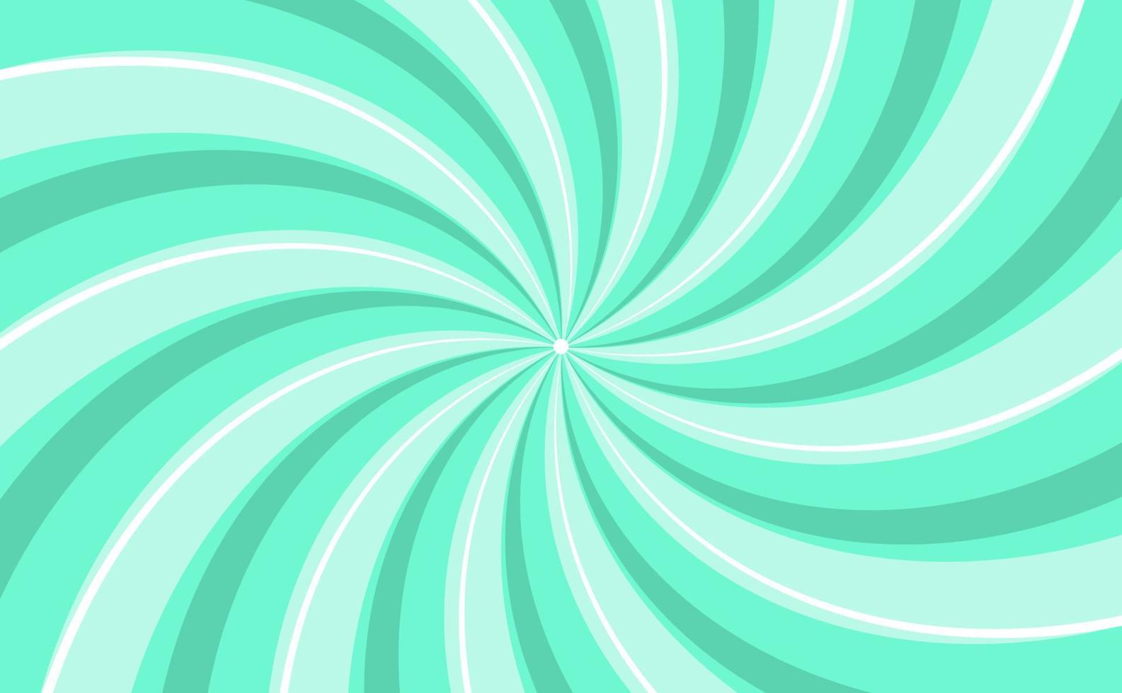 Vibrant Green Curved Ray star Sunburst Background. Rays Radial geometric Vector Illustration