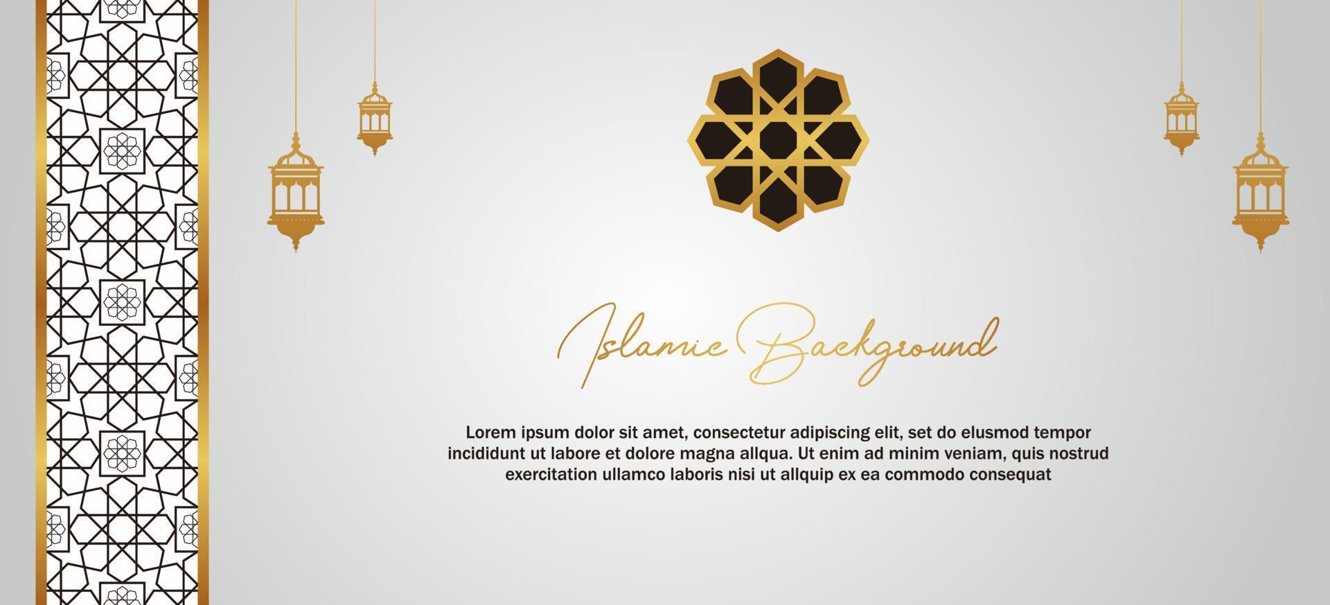 Arabic Islamic Pattern Luxury Background vector