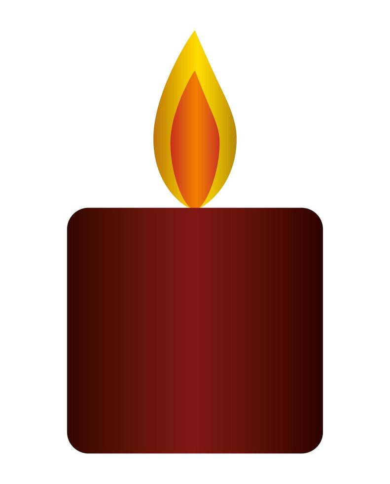 Isolated red candle icon vector design