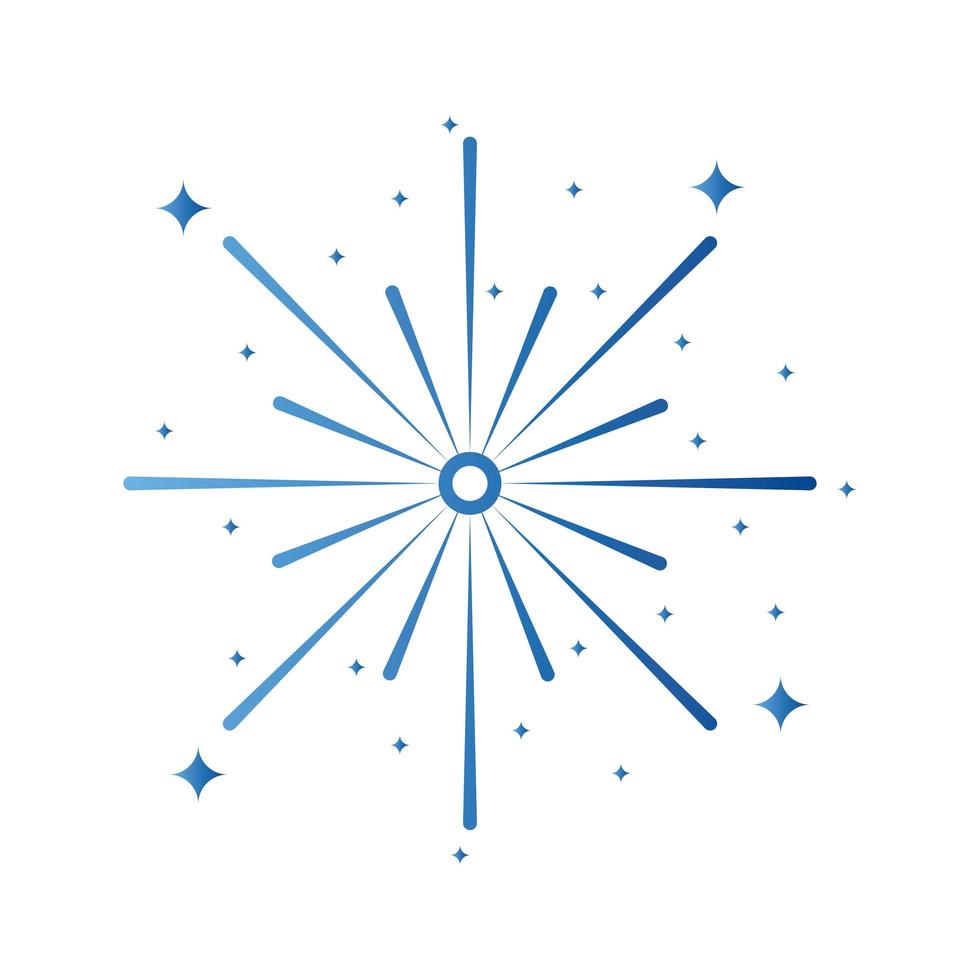 firework gradient style icon vector design