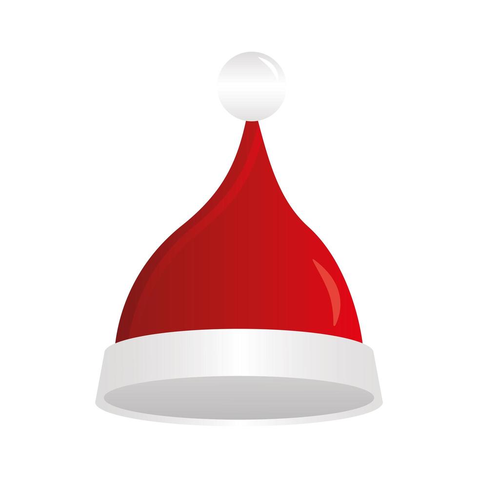 merry christmas santas hat vector design