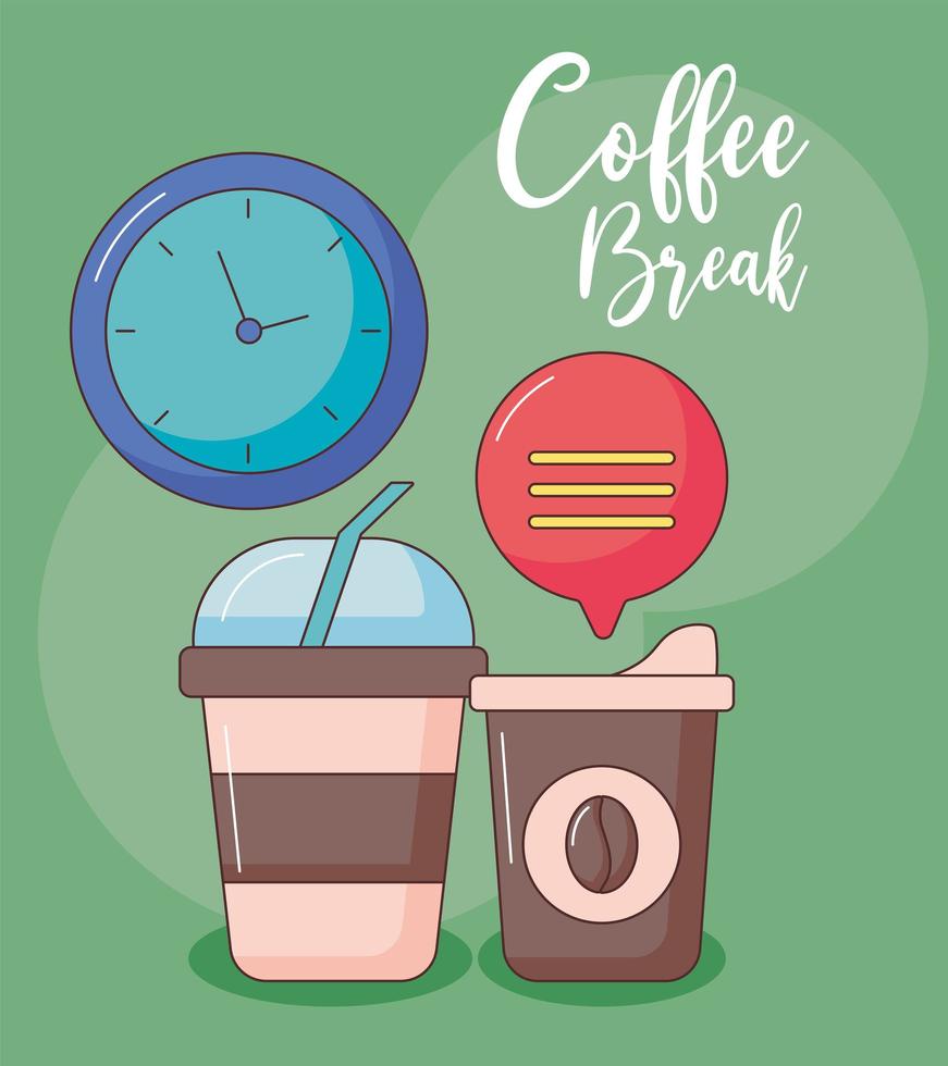 coffee break illustration vector