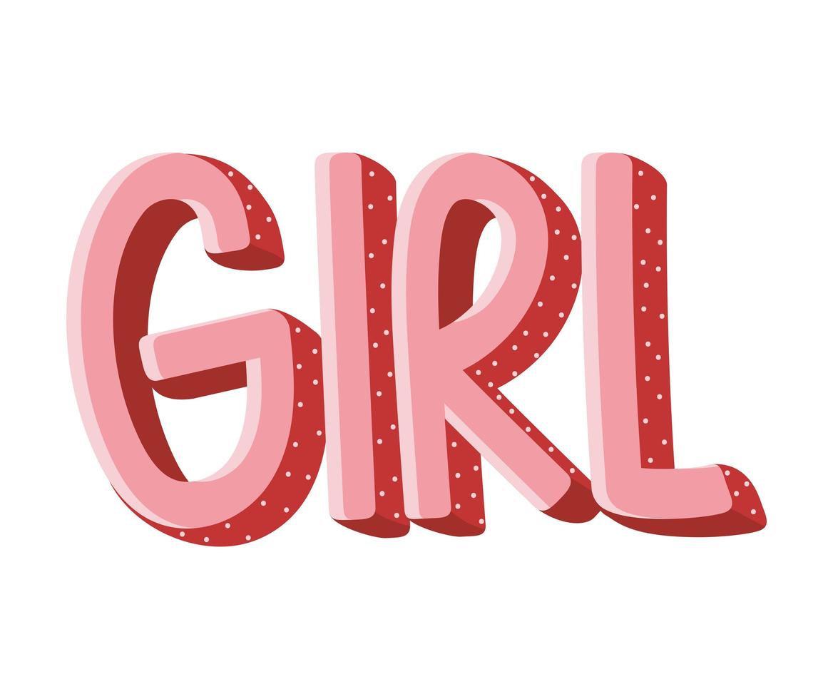 girl quote design vector
