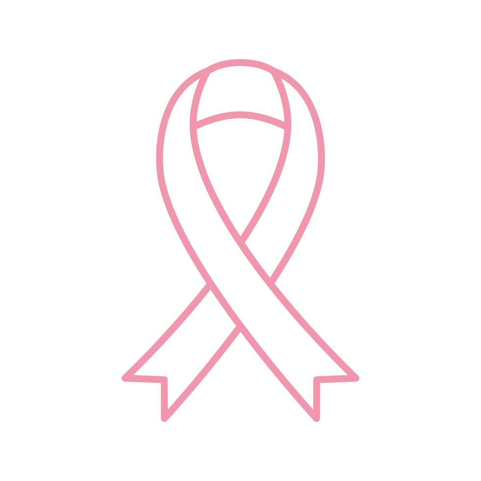 breast cancer ribbon line style icon vector design 4027056 Vector Art ...