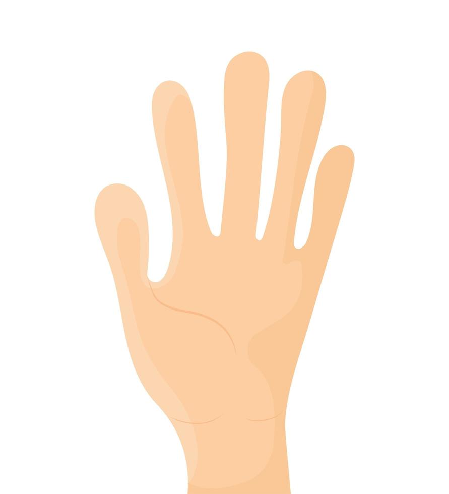 left hand icon vector