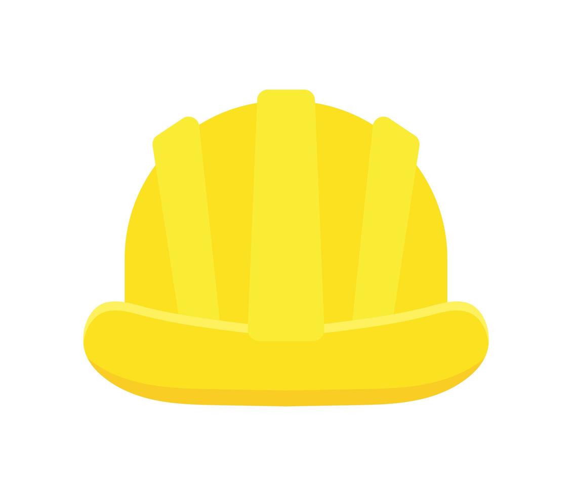 diseño de casco amarillo vector