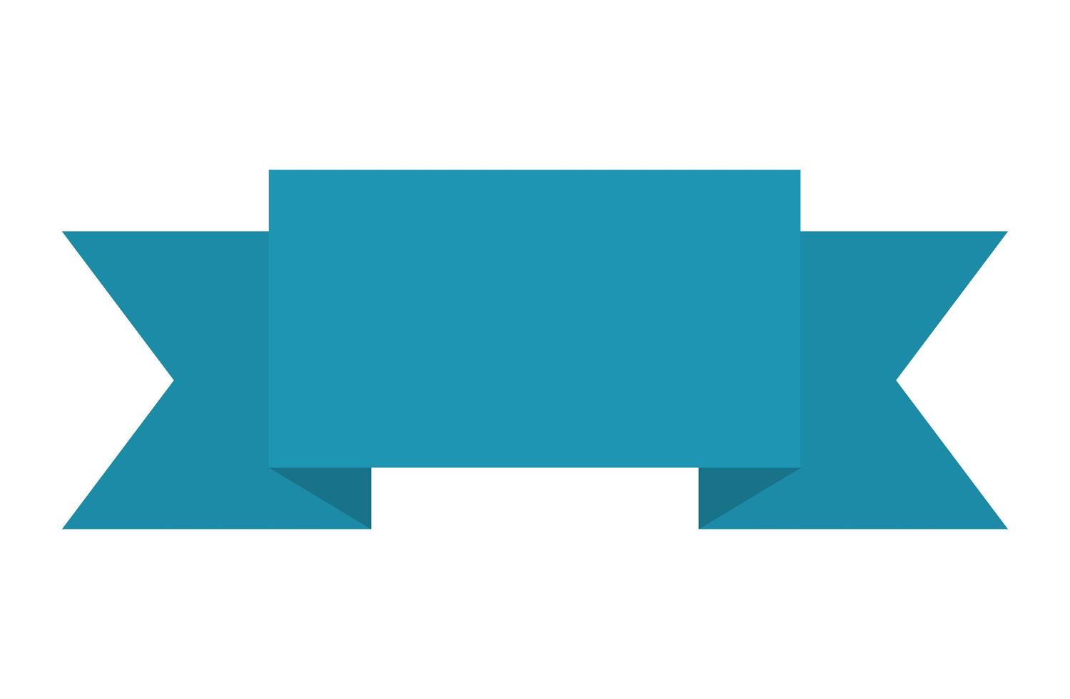 ribbon of blue color on white background vector
