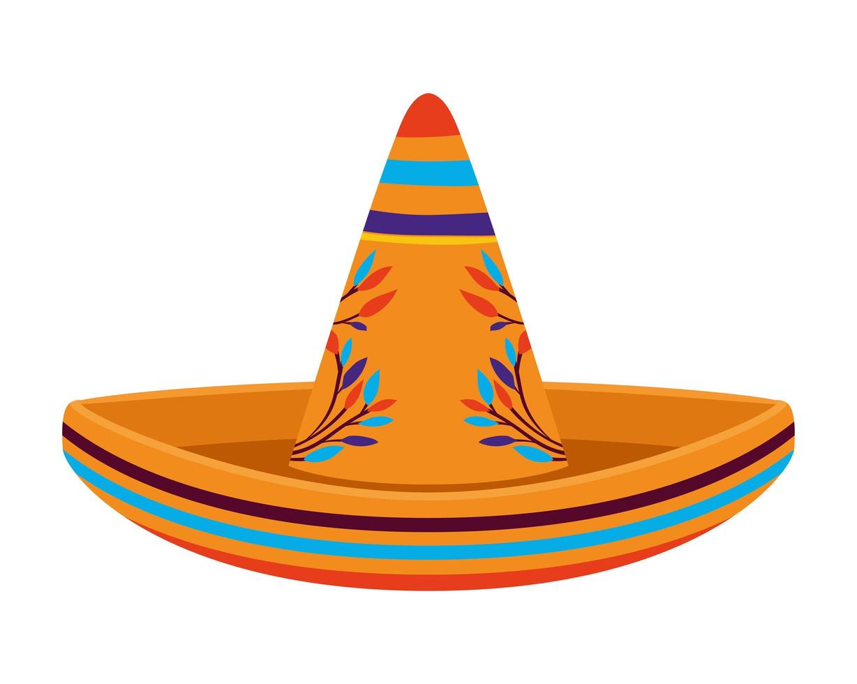 icono de sombrero sobre fondo blanco vector